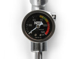 10 Lb. Bottle Super Hi-Flow Valve Assembly With Siphon Tube And Black Gauge NOS
