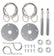 Hood Or Deck Pin Kit Competition With Lanyards Hood pin Kit with hairpin style clips, lanyard cables, and scuff plates Mr Gasket