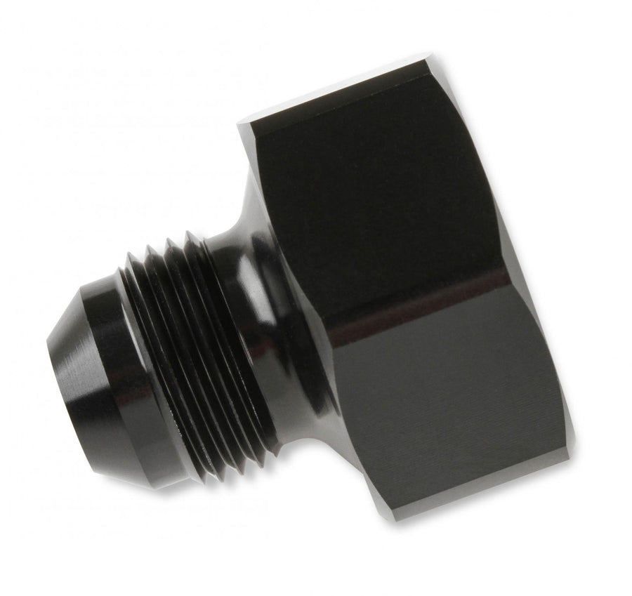 Black T7075 Aluminum 8An-660 Bottle Nut Adapter 8An -660 Bottle Nut Adapter- Al7075- Black NOS
