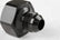 Black T7075 Aluminum 8An-660 Bottle Nut Adapter 8An -660 Bottle Nut Adapter- Al7075- Black NOS
