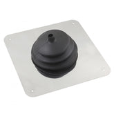 Shifter Boot Large round boot with 8 Inch Square Plate Mr Gasket