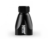 Showerhead Distribution Block Inlet -8 An O-Ring Female Port Outlet: (4) X -6 An O-Ring Female Port No Fittings Black Anodized NOS
