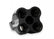 Showerhead Distribution Block Inlet -8 An O-Ring Female Port Outlet: (4) X -6 An O-Ring Female Port No Fittings Black Anodized NOS