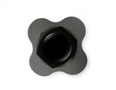 Showerhead Distribution Block Inlet -8 An O-Ring Female Port Outlet: (4) X -6 An O-Ring Female Port No Fittings Black Anodized NOS