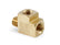 Brass Adapter T Fitting 1/8 Npt Female 1/8 Npt Male 1/8 Npt Female NOS