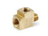 Brass Adapter T Fitting 1/8 Npt Female 1/8 Npt Male 1/8 Npt Female NOS