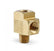 Brass Adapter T Fitting 1/8 Npt Female 1/8 Npt Male 1/8 Npt Female NOS