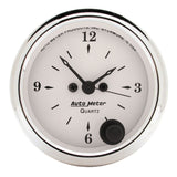 AutoMeter Traditional incandescent lighting illuminates around the perimeter of the dial 1686