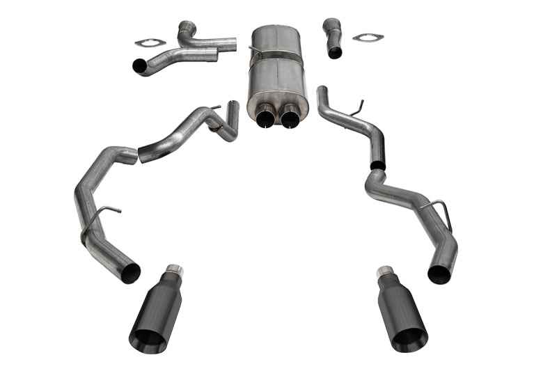 Corsa 25-26 RAM 1500 RHO Crew Cab 3.0L T Cat-Back Dual Rear Exit w/ 5in Single Gun Metal Pro Series