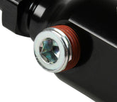 Late Model Billet Fuel Line Adapter Fits 3/8 Fuel Rail Black Anodized Aluminum (3) 1/8 Npt Ports W/ Adapters & Plugs -4 An Fuel Port NOS