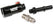 Late Model Billet Fuel Line Adapter Fits 3/8 Fuel Rail Black Anodized Aluminum (3) 1/8 Npt Ports W/ Adapters & Plugs -4 An Fuel Port NOS