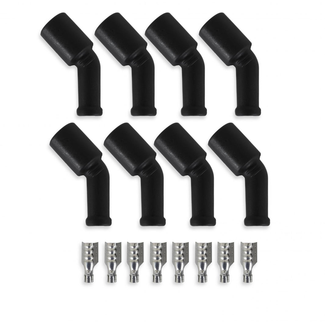 High Performance Boot And Terminal Kit For Ls/Lt Ignition Wires Ls/Lt 135 Degree Coil Boot & Terminal 8 Pack ACCEL