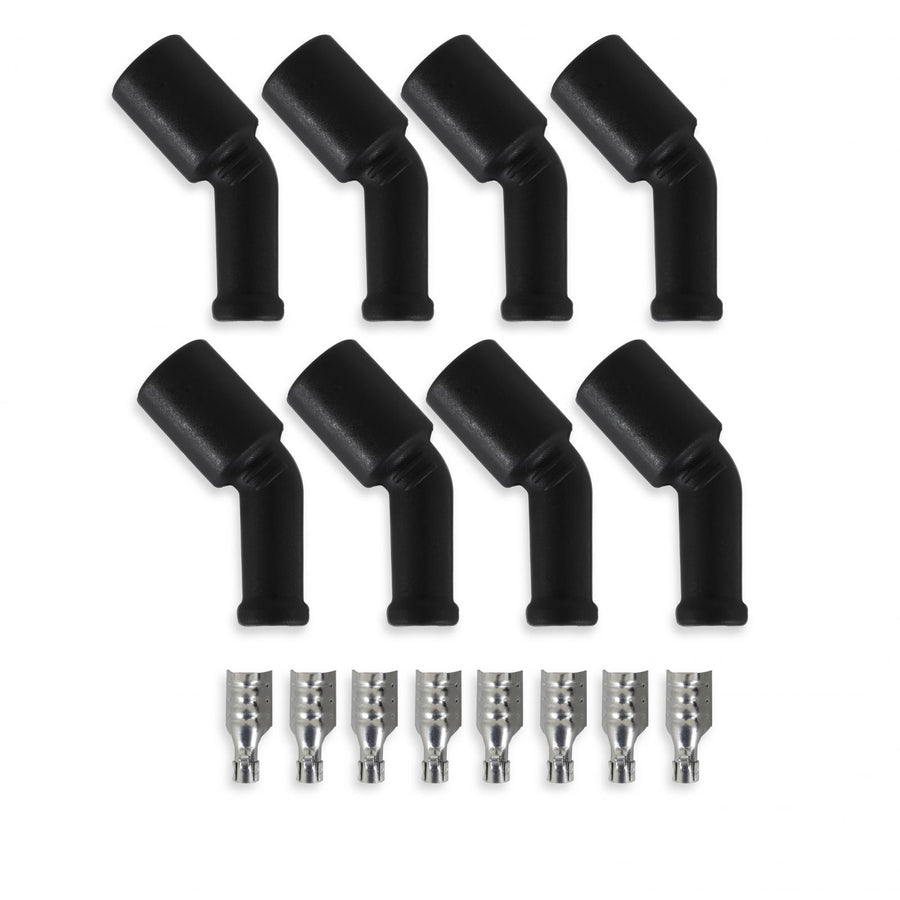 High Performance Boot And Terminal Kit For Ls/Lt Ignition Wires Ls/Lt 135 Degree Coil Boot & Terminal 8 Pack ACCEL
