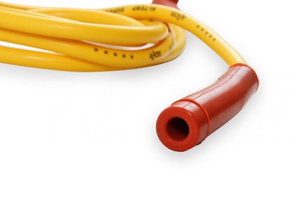 Single Wire Replacement Kit- Staight And 90 Degree Spark Plug Boots- Universal- Yellow Universal Single Wire Replacement Kit, Straight And 90 Degree Spark Plug Boots, 60 In, 8Mm, 500 Ohms Per Ft, Yellow ACCEL