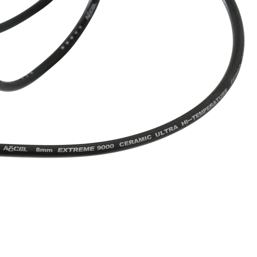 Spark Plug Wires Extreme 9000 Ceramic Booted Single Wire Replacement 135 Degree Universal 8Mm ACCEL