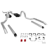 American Thunder Crossmember-Back Exhaust System Fits 1964-1972 GM A-Body With V8 Engines, 2.5 Inch Pipes Aluminized Steel Aggressive To Moderate Sound Flowmaster