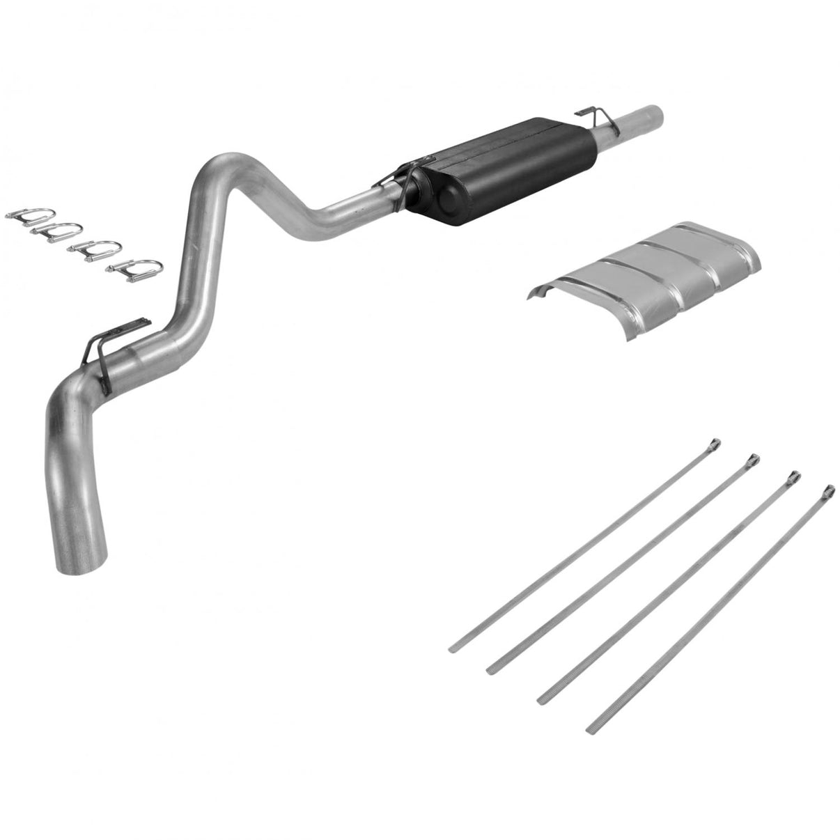 Force Ii Cat-Back Exhaust System 1988-1992 Chevrolet/Gmc Truck 1/2 Ton Or 3/4 Ton, Standard Cab/Short Bed With 5.7L Engine Using A Slip-Fit Catalytic Converter Mild Sound Flowmaster
