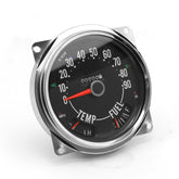 Speedometer Assembly 0-90 Mph Black Face w/Red Pointer 1955-1979 CJ5 1955-1971 CJ6 And 1976-1979 CJ7 And Features A 0-90 Miles Per Hour OMIX