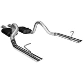 American Thunder Cat-Back Exhaust System 1987-1993 Ford Mustang Lx With 5.0L Engine Fits Coupes And Convertibles. Also Fits 1986 Mustang Gt With 5.0L Aggressive Sound Flowmaster