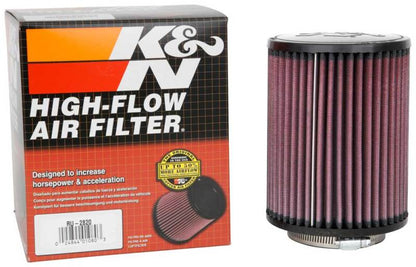 K&N Universal Air Filter | Round, 3in Flange, 6.5in Tall | RU-2820