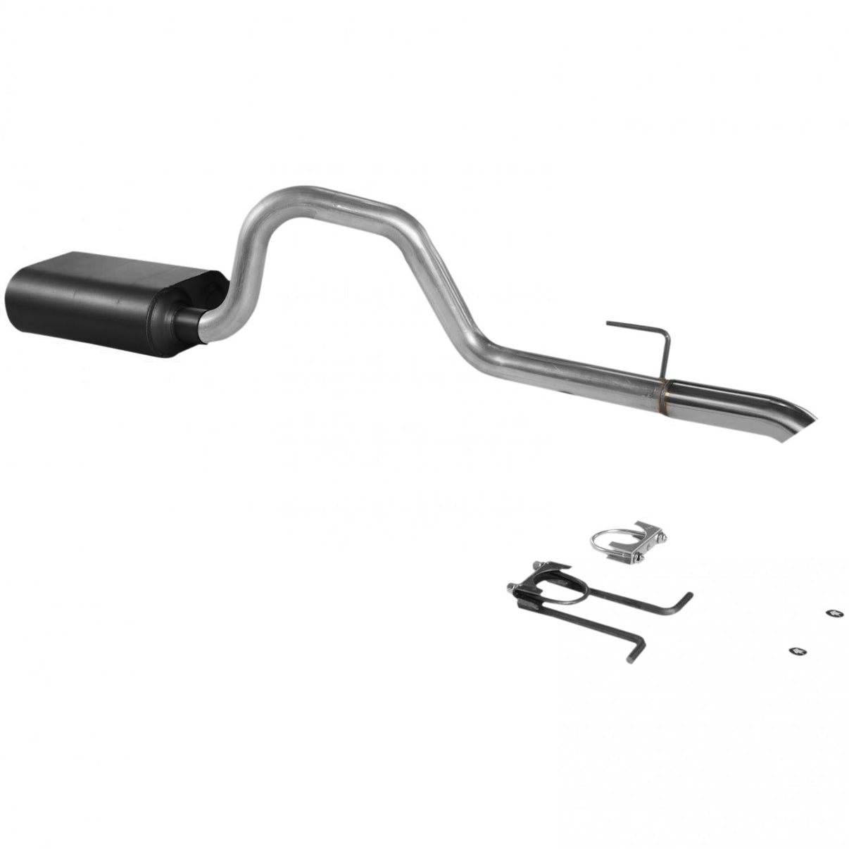 Force Ii Cat-Back Exhaust System 1991-1995 Jeep Wrangler With A 4.0L Ho Engine Fits 4-Wheel Drive Only Mild Sound Flowmaster