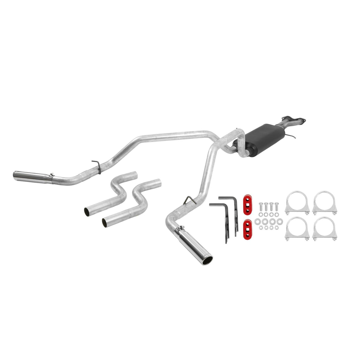 American Thunder Cat-Back Exhaust System Fits 1996-1999 Silverado/Sierra 1500 With 5.7L Engine Standard Cab Aggressive To Moderate Sound Flowmaster