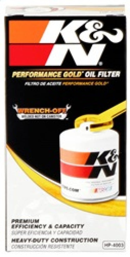 K&N Oil Filter | 1 In - 16UN-2B Thread | HP-4003