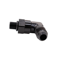 90 Degree 6ORB Swivel to 8AN Male Flare Adapter | TSP-8043