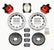Wilwood Combination Parking Brake Rear Kit 12.88in Drilled Red Honda S2000