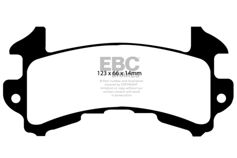 EBC 79-85 Buick Riviera (Fwd) 3.8 Turbo Yellowstuff Rear Brake Pads