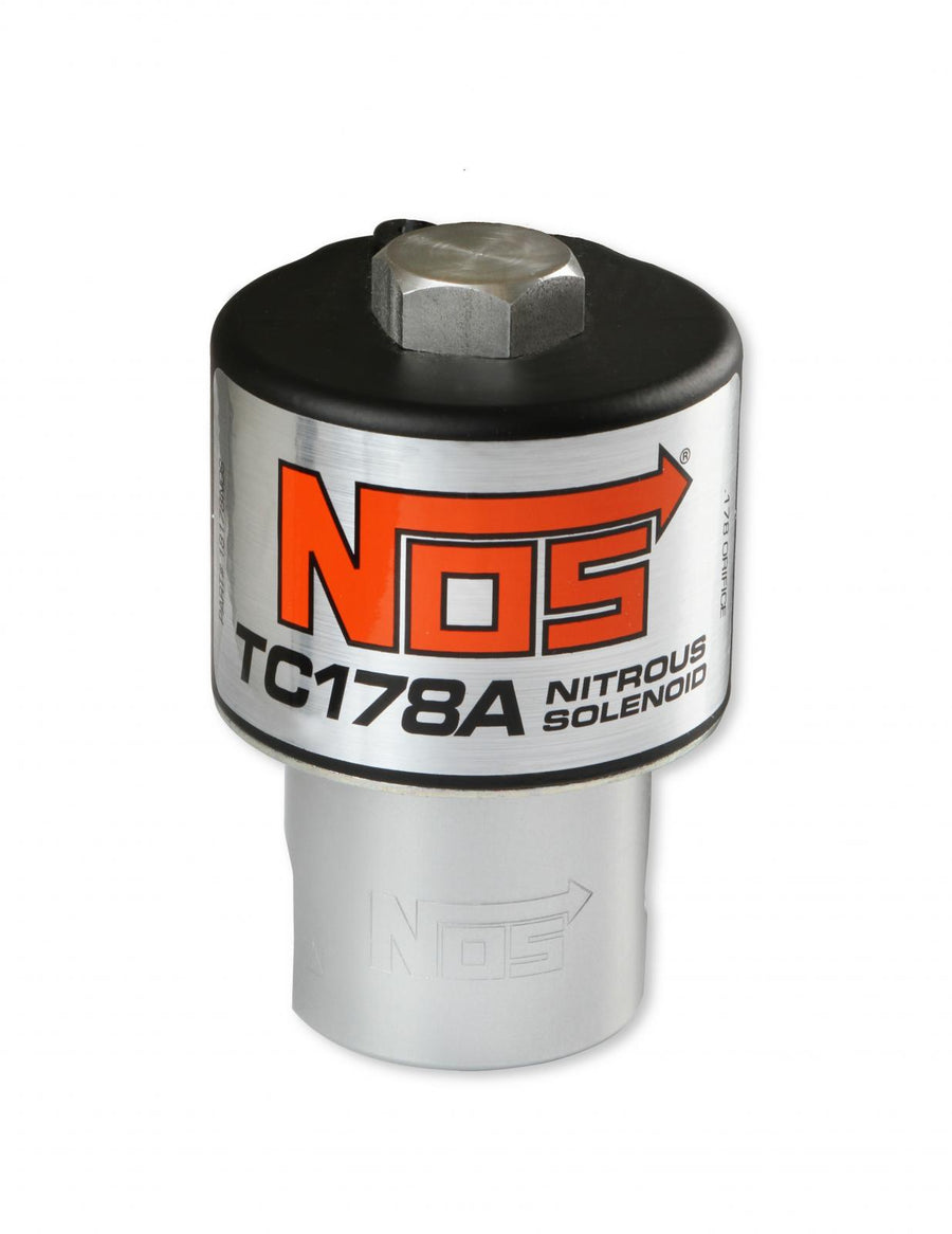 Nitrous Solenoid Black Tc178 High Flow Nitrous Solenoid With A 0.178 Outlet Orifice And Aluminum Base NOS