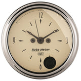 AutoMeter Traditional incandescent lighting illuminates around the perimeter of the dial 1885