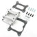 Carburetor Adapter Kit Fits Holley 350/500 2-Barrel. Carburetor to Quadrajet (Spread Bore) Bolt Pattern with Mr Gasket