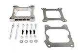 Carb Adapter Open Center Adapts 4-barrel Square Flange carburetors to spreadbore intake manifolds Mr Gasket