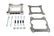 Carb Adapter Open Center Adapts 4-barrel Square Flange carburetors to spreadbore intake manifolds Mr Gasket