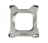 Carb Adapter Open Center Adapts 4-barrel Square Flange carburetors to spreadbore intake manifolds Mr Gasket