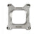 Carb Adapter Open Center Adapts 4-barrel Square Flange carburetors to spreadbore intake manifolds Mr Gasket