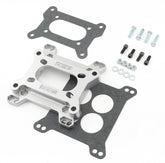 Carb Adapter Adapter squarebore 4-Barrel carburetors to 2-Barrel squarebore intake manifolds Mr Gasket