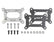 Carb Adapter Kit-Large Holley to Small Rochester 4-Bolt(both 2-Barrel) Carburetor Adapter Mounts Holley 2300 Series Carburetor to Small Rochester 2 Barrel Intake Mr Gasket