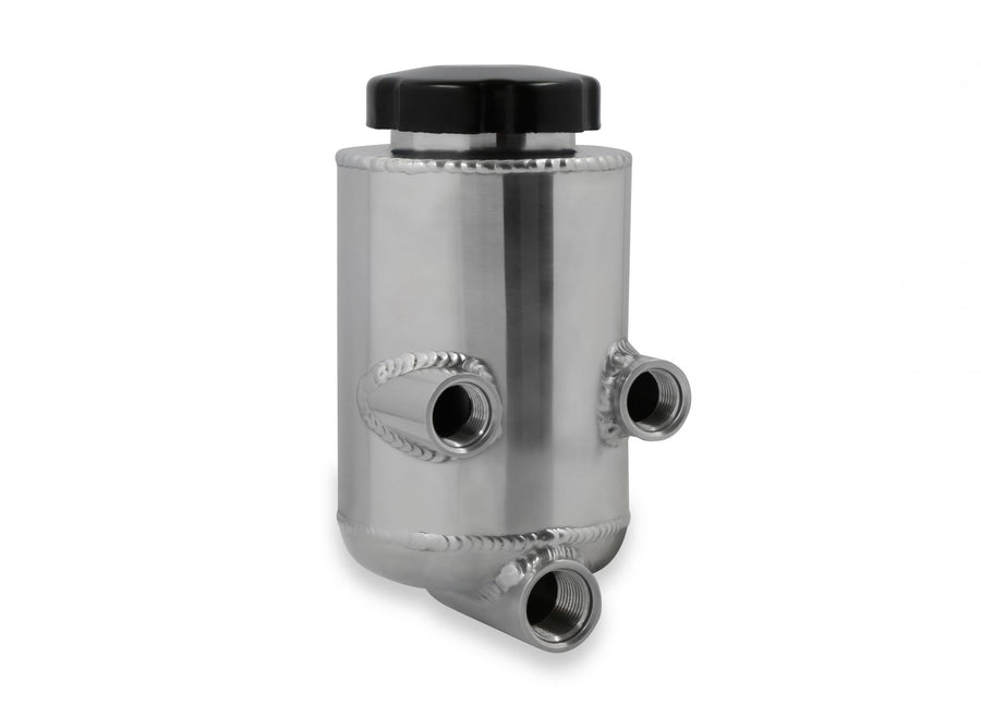 Power Steering Remote Reservoir Polished Aluminum Universal Polished Aluminum for Custom & Racing Applications Holley