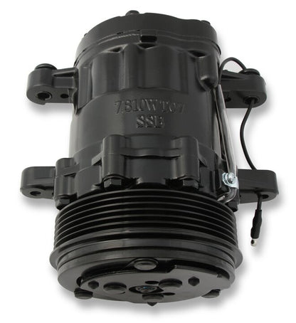 SD7 A/C Compressor Black Holley