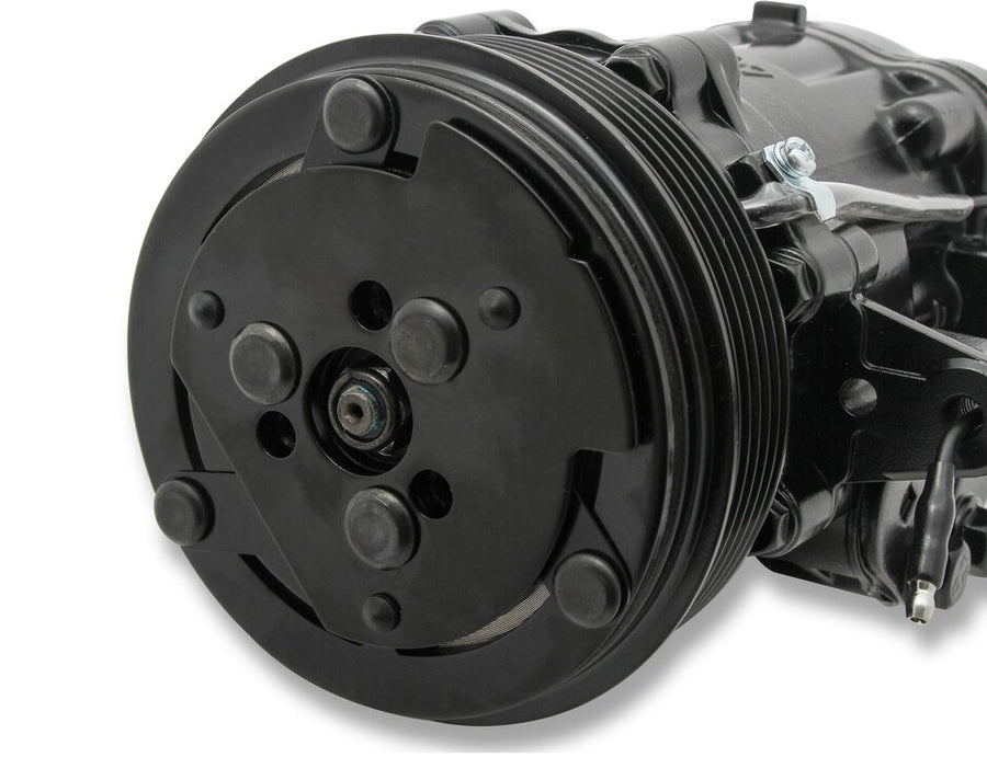 SD7 A/C Compressor Black Holley