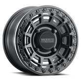 Method MR415 Beadlock 15x7 / 5+2/38mm Offset / 5x4.5 / 76mm CB Matte Black Wheel - Gloss Black Ring