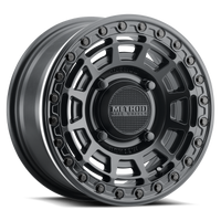 Method MR415 Beadlock 15x7 / 5+2/38mm Offset / 5x4.5 / 76mm CB Matte Black Wheel - Gloss Black Ring