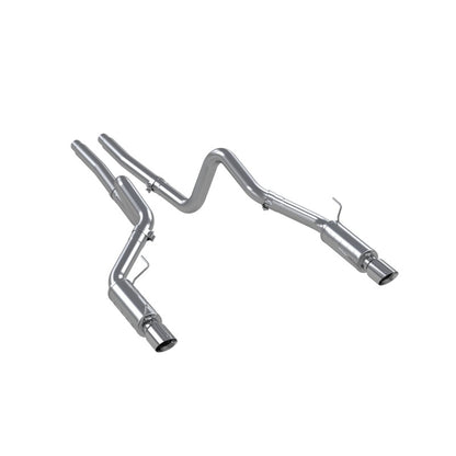 MBRP 2005-2010 Ford Shelby GT500 / GT Dual Split Rear Race Version, T409 4in Tips Exhaust System | S7270409