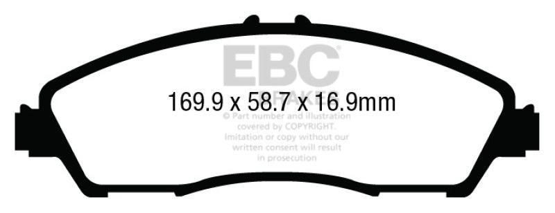 EBC 14+ Acura MDX 3.5 Ultimax2 Front Brake Pads