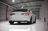 Rally Armor 22-26 Honda Civic/Civic Si/Sport Red UR Mud Flap w/White Logo
