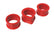 Energy Suspension 95-98 Nissan 240SX (S14) / 89-94 240SX (S13) Red Rack and Pinion Bushing Set / 90-