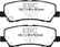 EBC 15+ Ford Mustang 2.3 Turbo Performance Pkg Yellowstuff Rear Brake Pads
