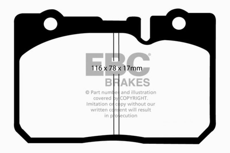 EBC 95-00 Lexus LS400 4.0 Yellowstuff Front Brake Pads